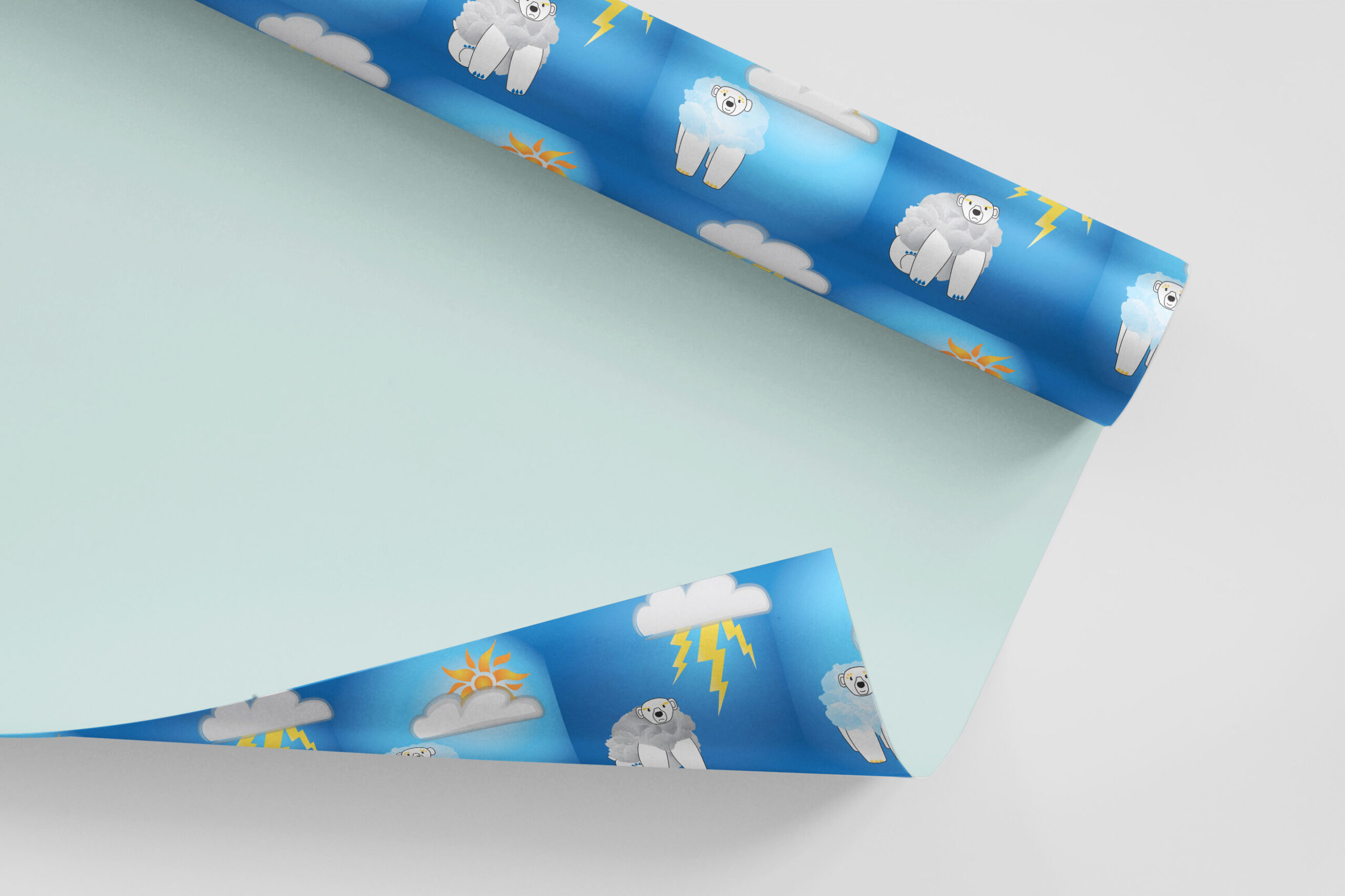 storm cloud wrapping paper