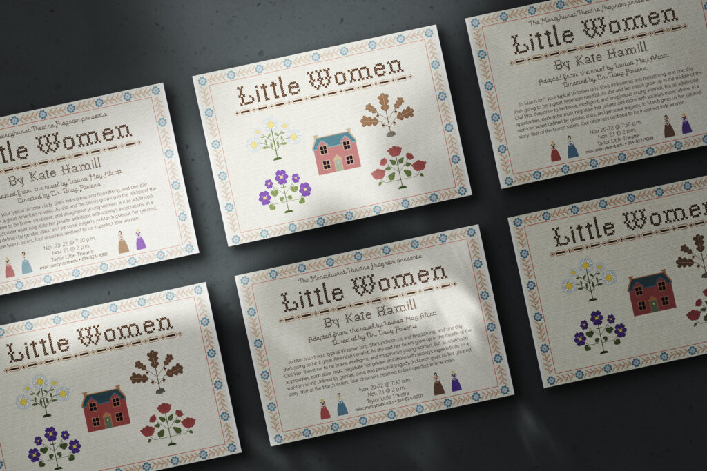 little women theatre postcard