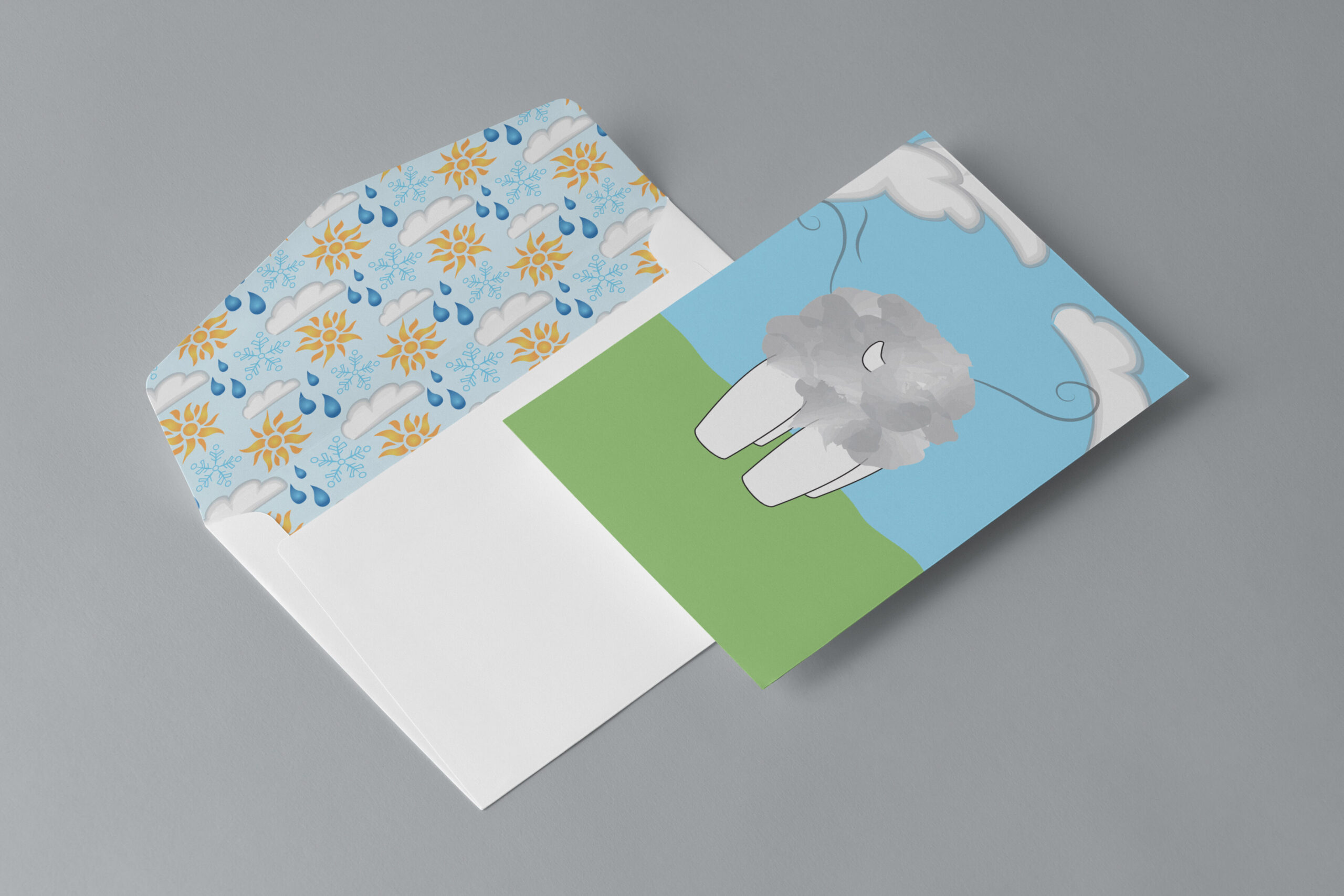 get well card with envelope