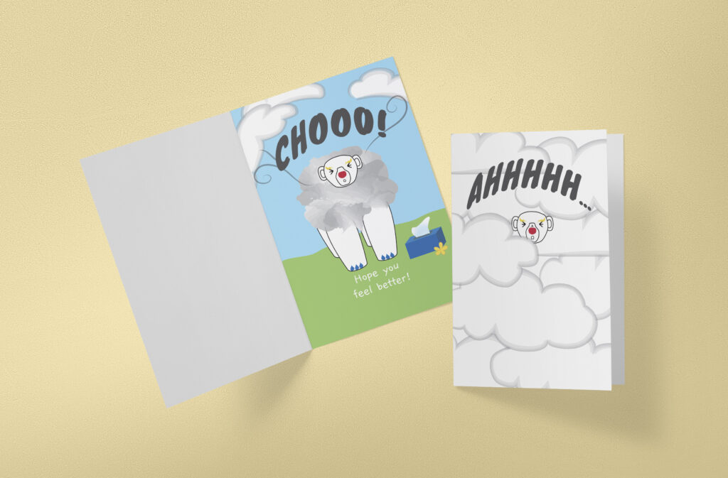 bear get well card