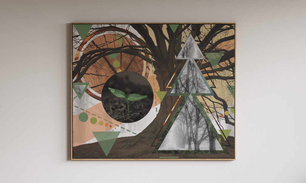 geometric photoshop collage