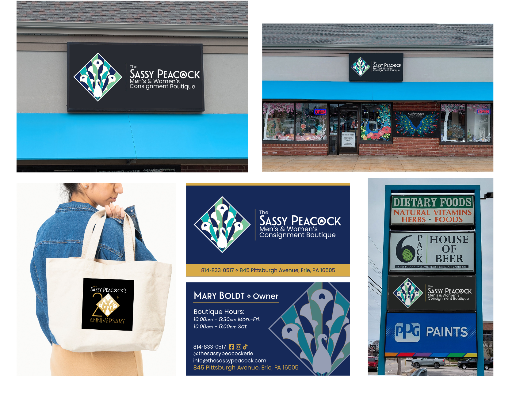 signs and business card mock ups