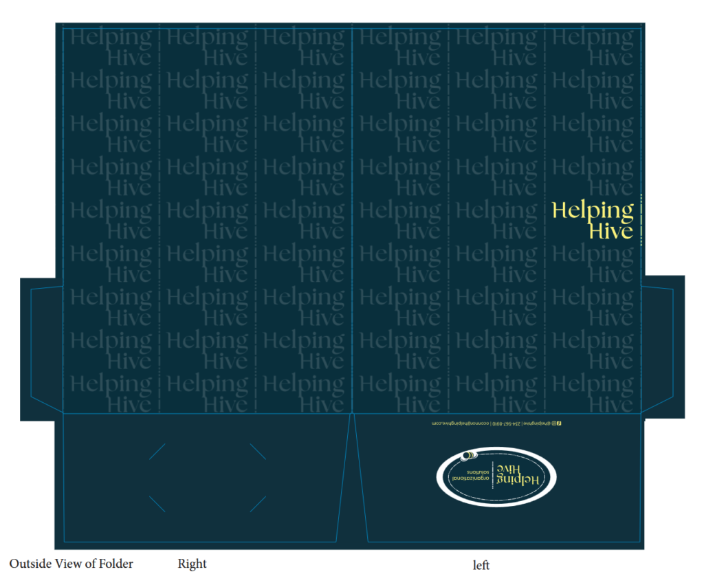 branded folder template design