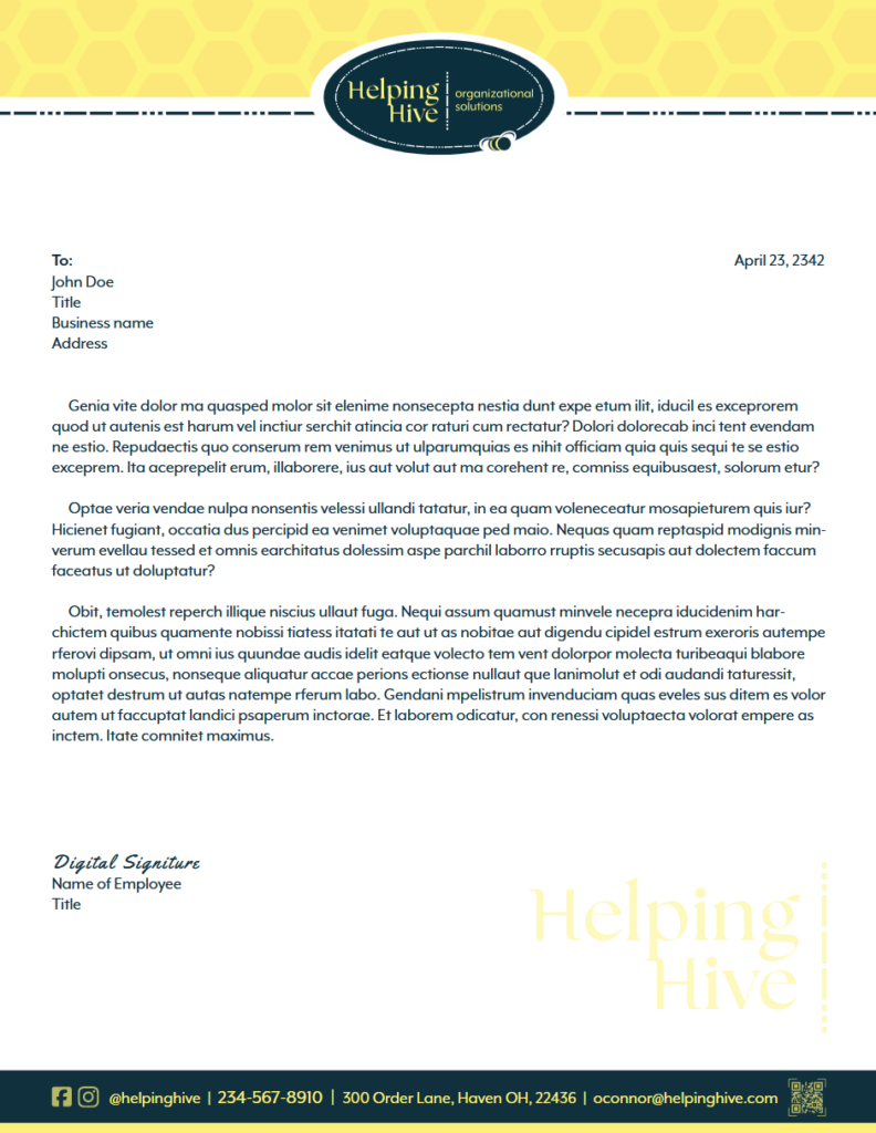 Business letterhead