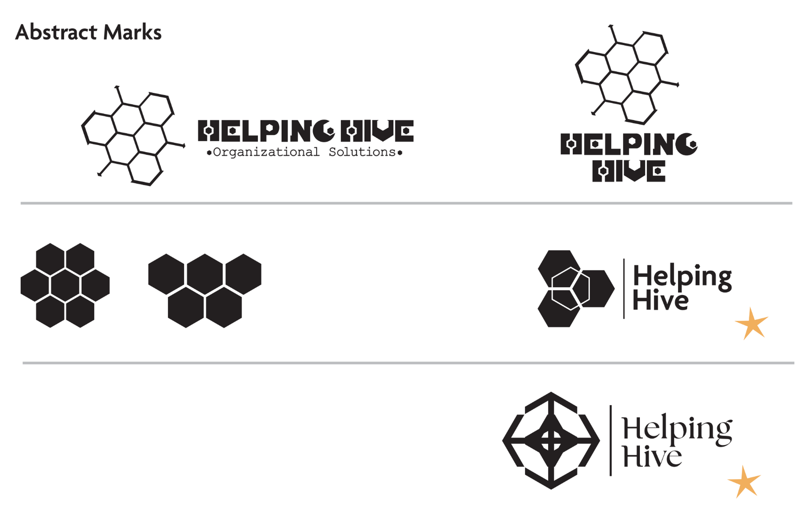 helping hive abstract mark brainstorming