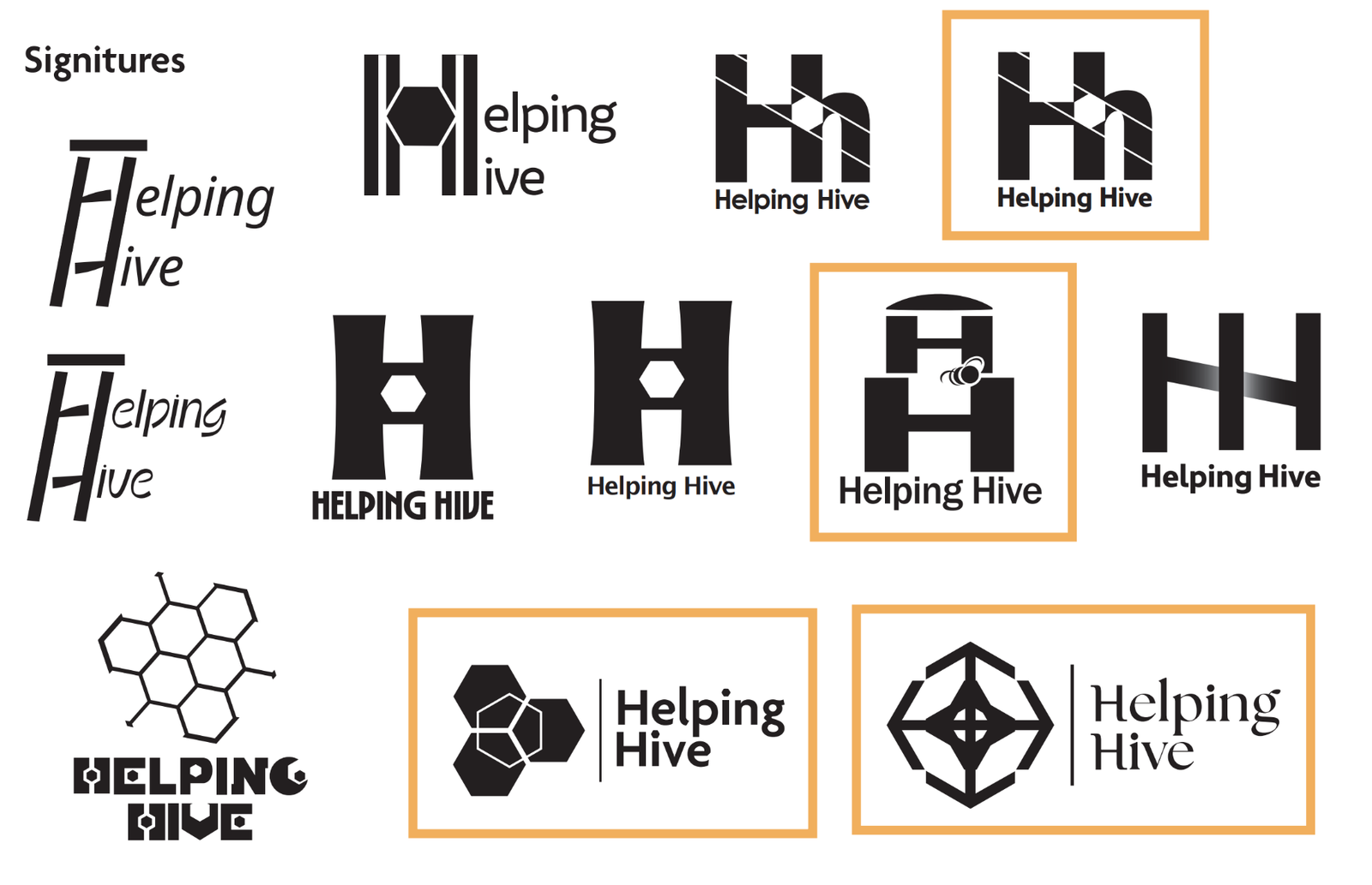helping hive combination mark brainstorming page 1