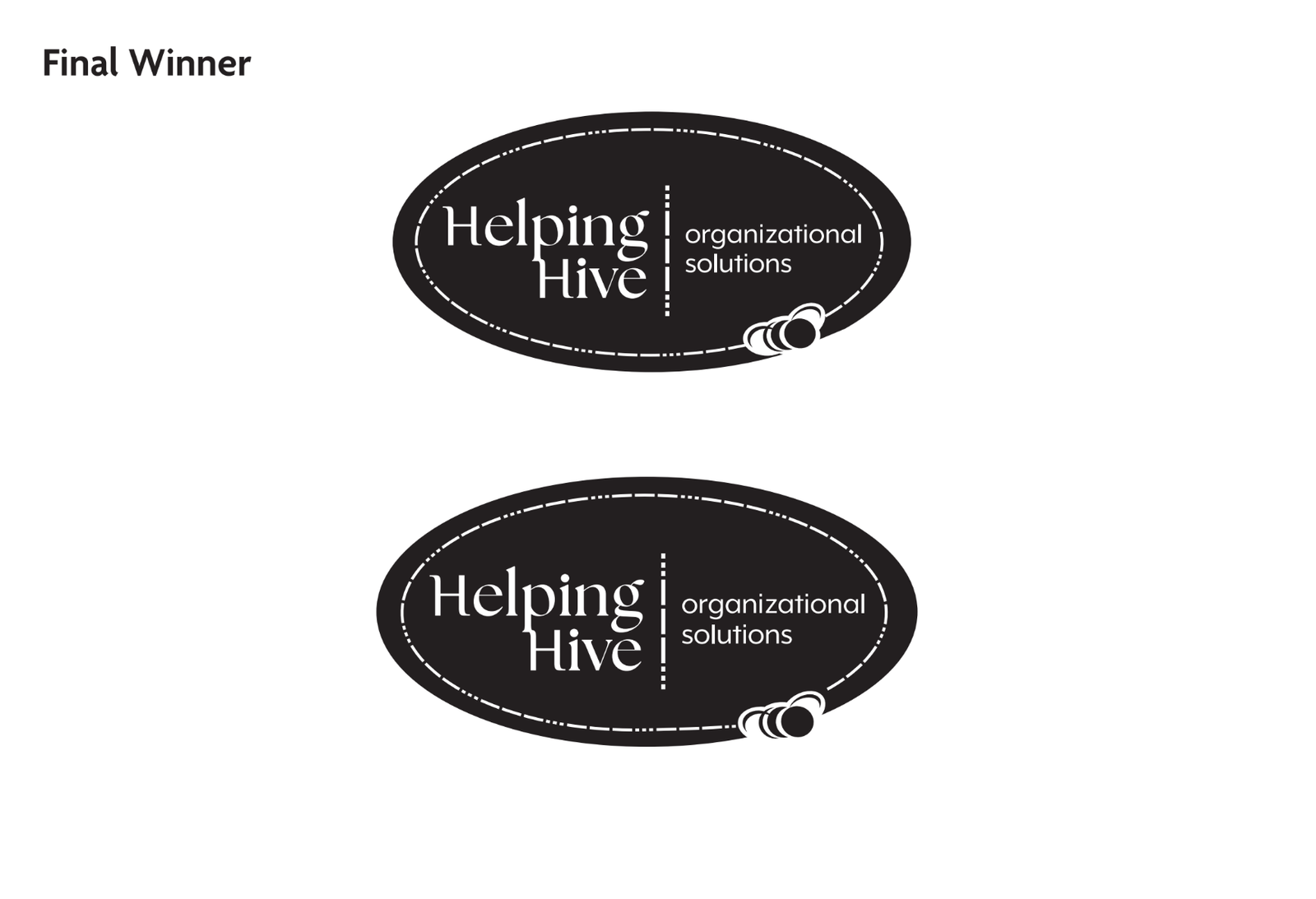 helping hive final logo emblem